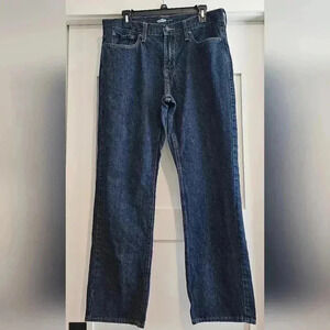 Old Navy 34x32 Straight leg dark wash jeans no distressing.